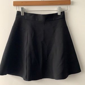 Topshop Black A-Line Mini Skirt